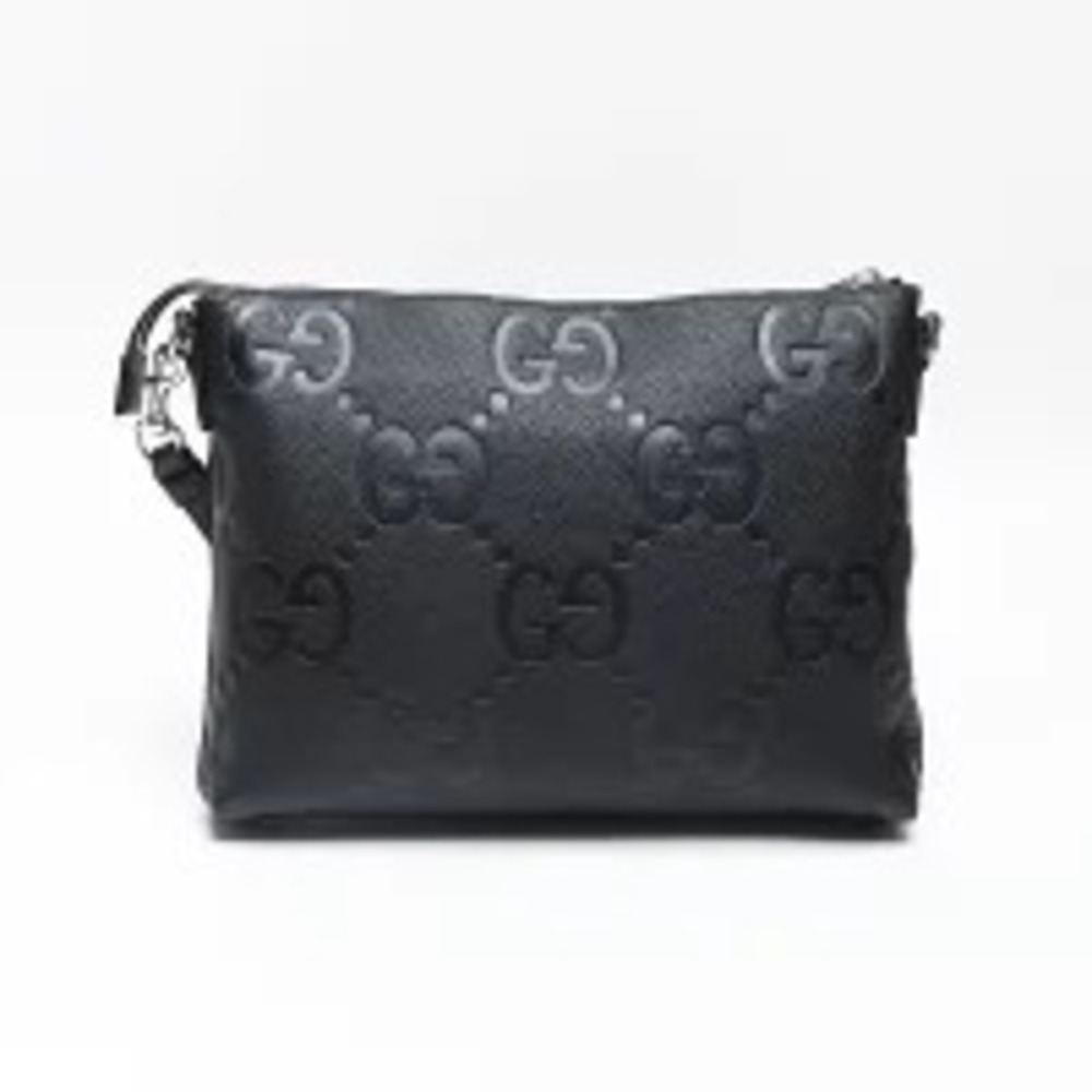 Gucci Bag GG Shoulder Messenger Jumbo Black
